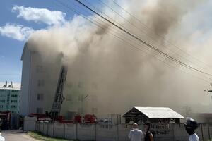 В результате взрыва и пожара выгорели несколько квартир