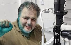 У Коцабы диагностировали химический ожог глаза