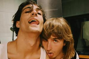 Соліст Måneskin Даміано Давід і гітарист групи Томас Раджі