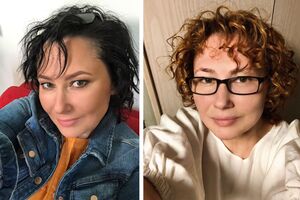 Мозгова перед походом до стилістки й після