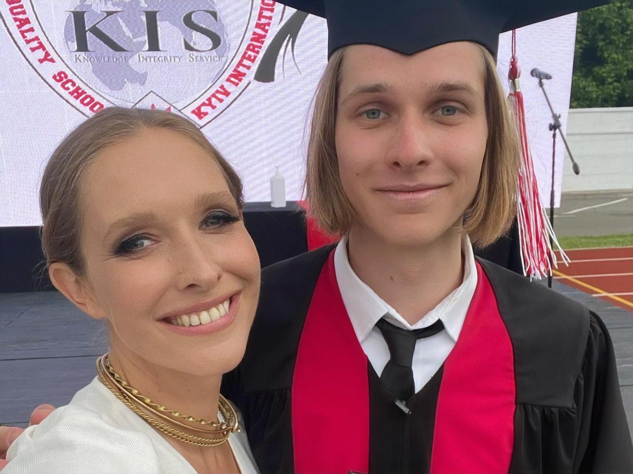 Катя Осадчая с 18-летним сыном Ильей