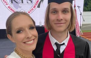 Катя Осадчая с 18-летним сыном Ильей