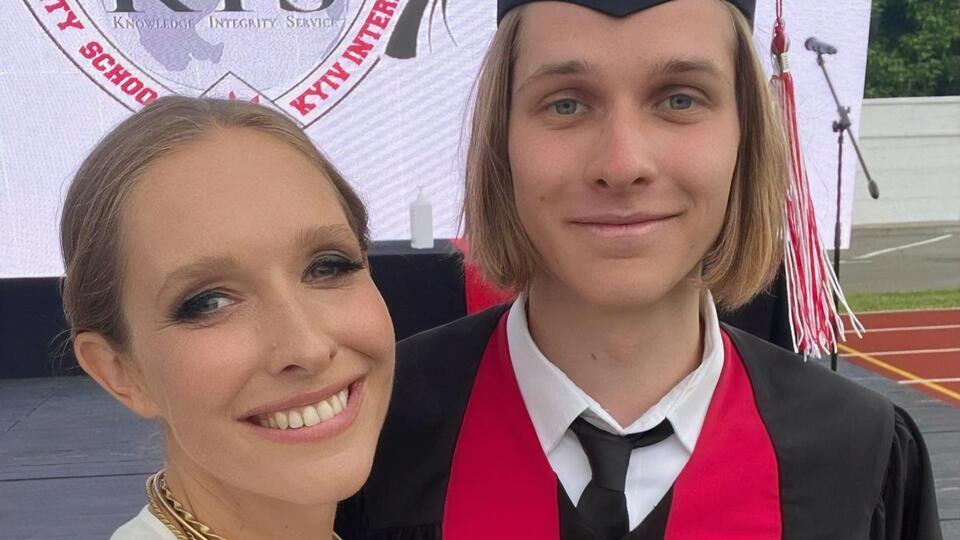 Катя Осадчая с 18-летним сыном Ильей