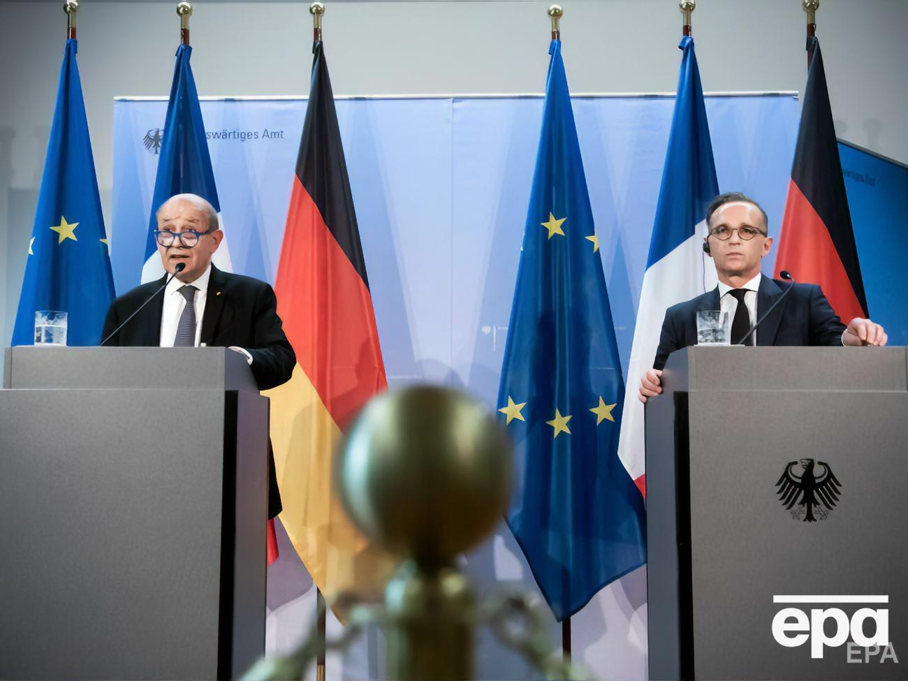 Ле Дриан и Маас&nbsp;призвали РФ внести позитивный вклад в&nbsp;урегулирование конфликта на&nbsp;Донбассе