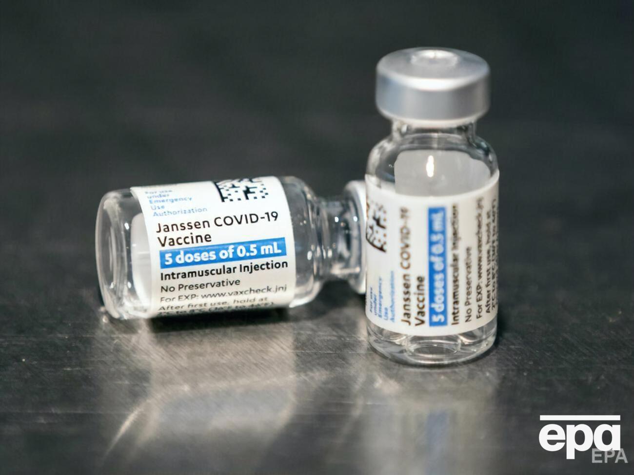 В Украине вакцину Janssen зарегистрировали в июле