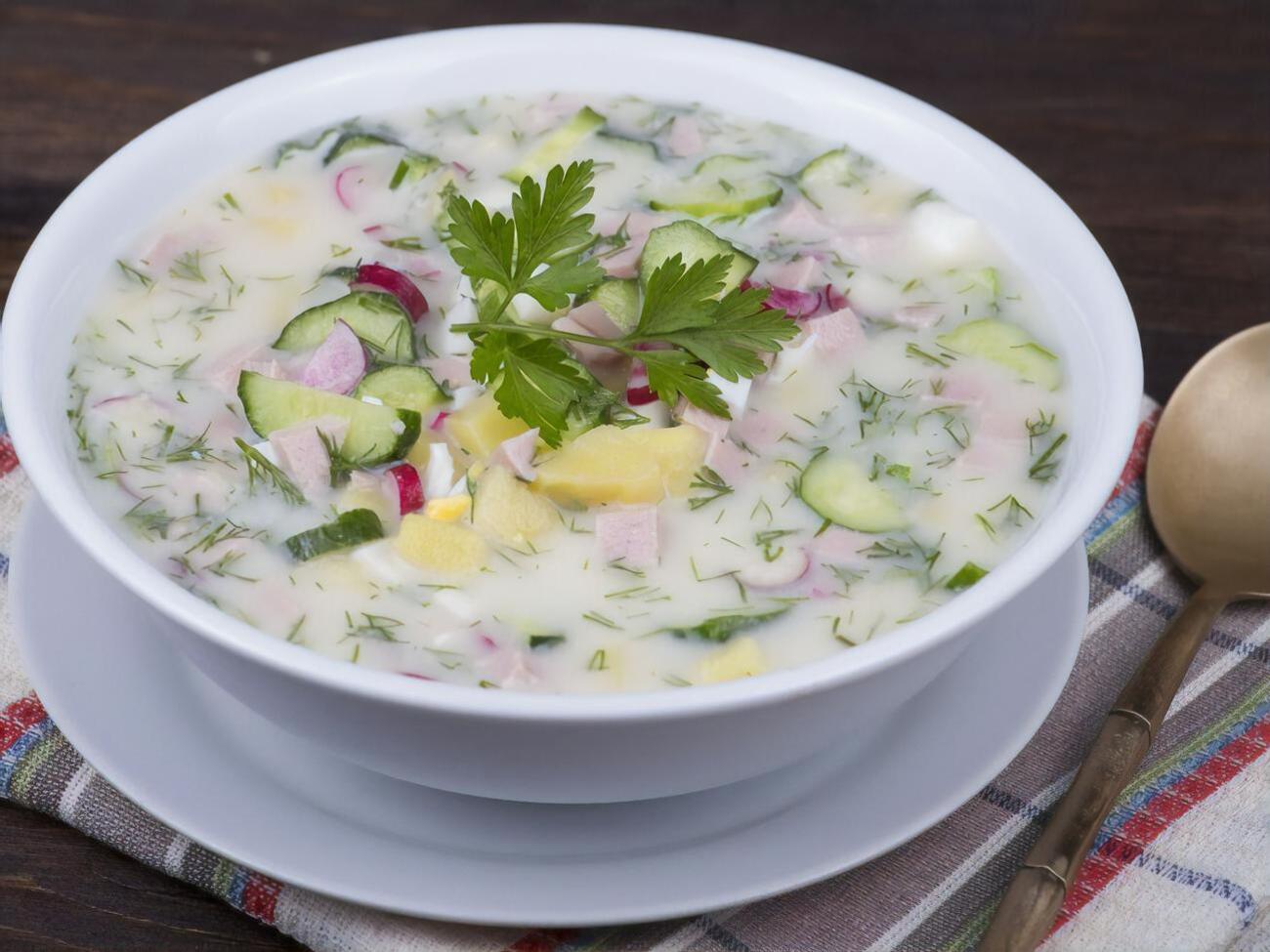 Окрошку за рецептом Ребрик готують із кефіром
