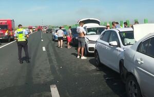 Аварії сталися в умовах густого туману, зазначив Euronews