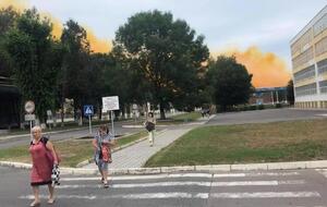 Завод "Рівнеазот" расположен в селе Городок в 10 км от Ровно