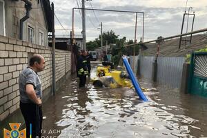 В Одессе затопило частные дома