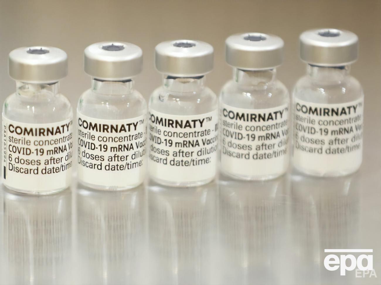 Ізраїль говорив про зниження ефективності препарату від Pfizer/BioNTech у запобіганні симптомам COVID-19 до 64%