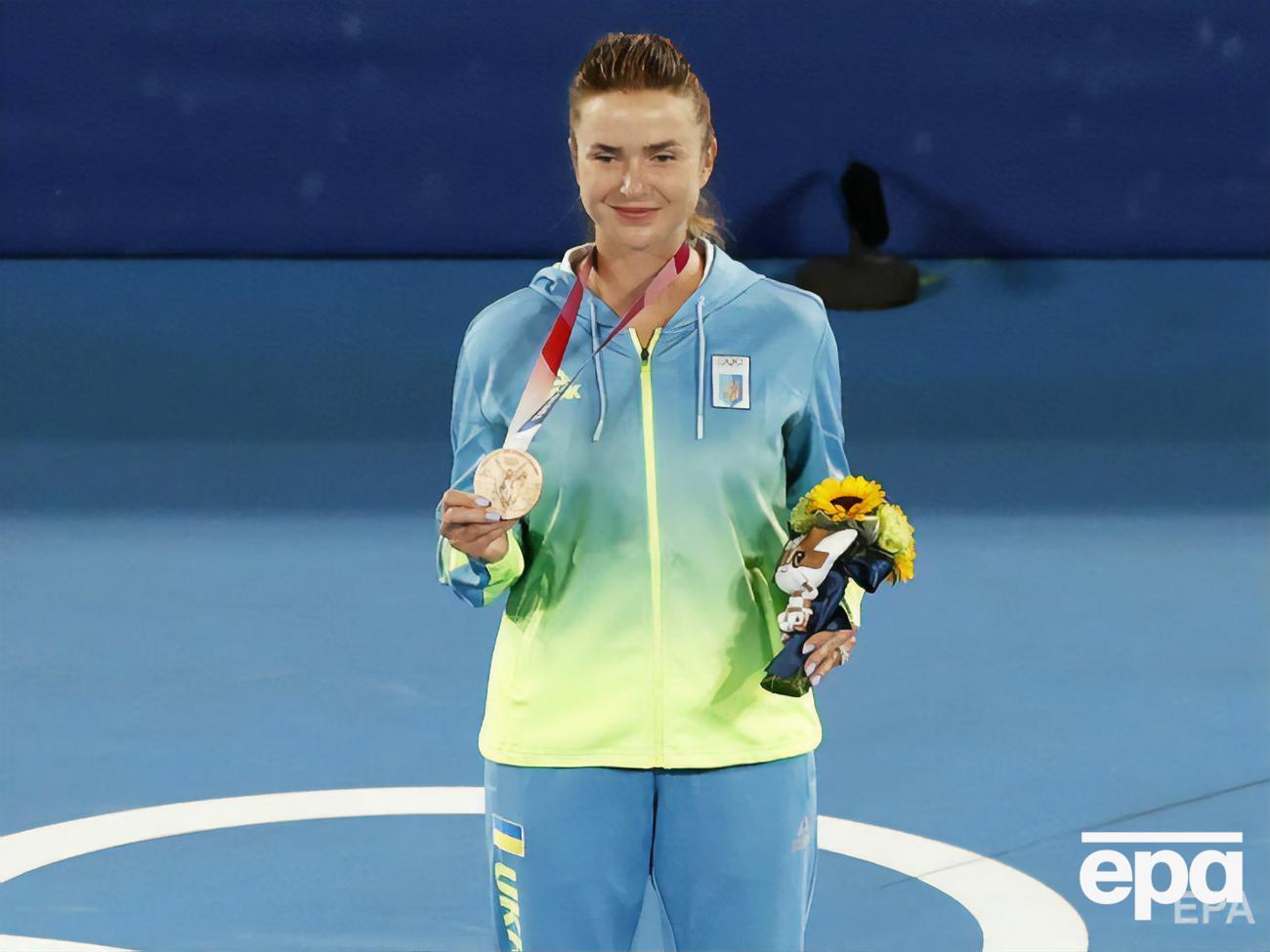 Бронзова медаль Світоліної (на фото)&nbsp;&ndash; перша в тенісі на Олімпійських іграх для незалежної України, зазначив Зеленський