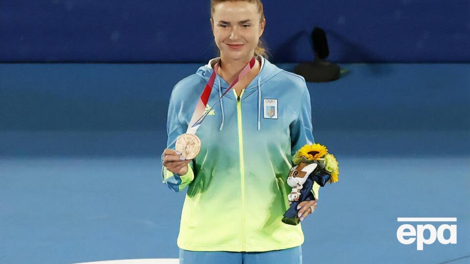 Бронзова медаль Світоліної (на фото) – перша в тенісі на Олімпійських іграх для незалежної України, зазначив Зеленський