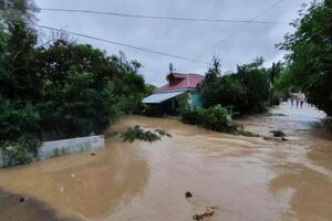 В подтопленном селе женщину смыло потоком воды
