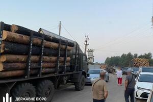 Працівники ДБР зупинили 26 вантажних автомобілів із деревиною