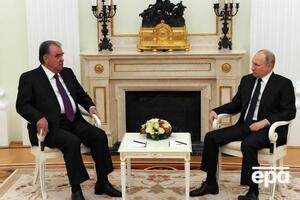 Путин (справа на фото) и Рахмон (слева) говорили о "непростой ситуации" на таджикско-афганской границе