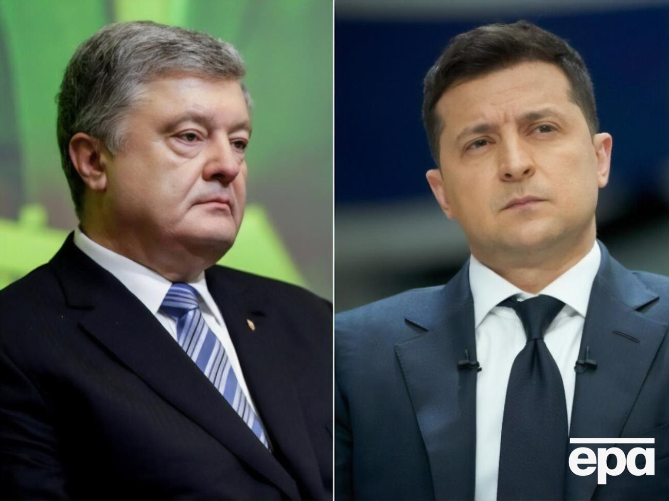 Порошенка (ліворуч) підтримує 13,4%, Зеленського (праворуч) – 29,1%