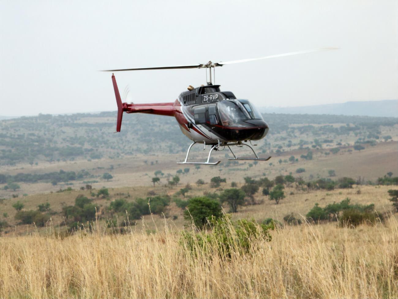 У вертолета начались проблемы с двигателем после взлета