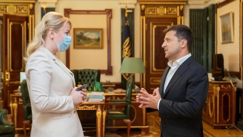 Зеленский сегодня встретился с новой главой Ивано-Франковской ОГА в Офисе президента