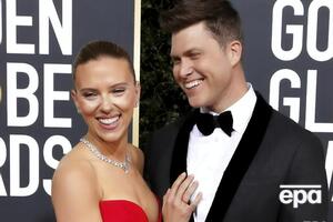 Скарлетт Йоханссон со своим третьим мужем – шоуменом Колином Жостом. Для пары это будет первый общий ребенок