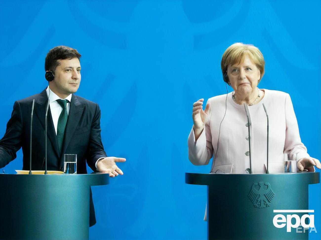 Меркель (справа) примет Зеленского 12 июля в Берлине