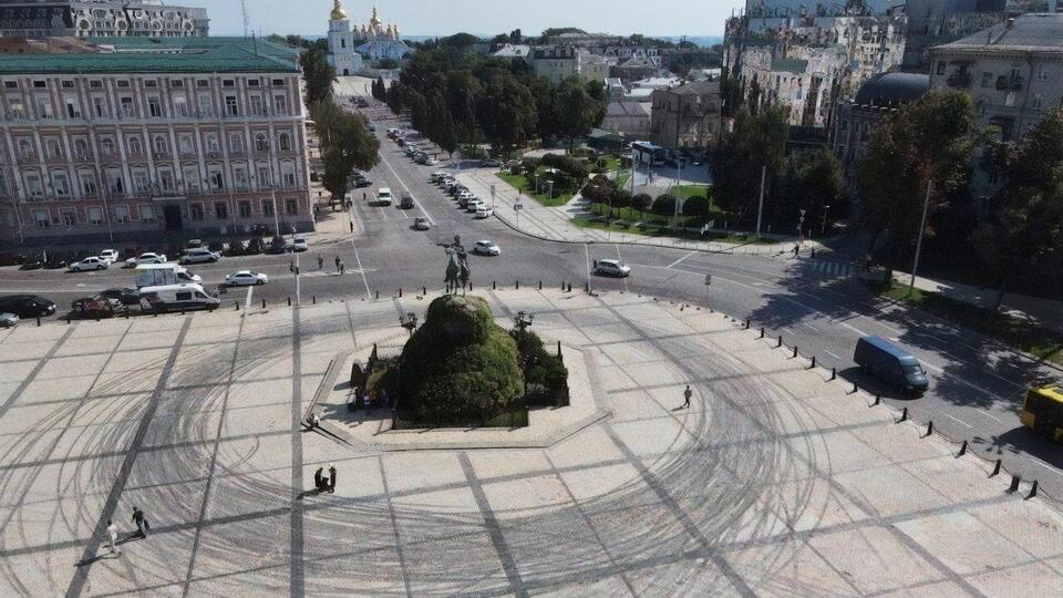 Предварительный ущерб от вчерашних съемок рекламы Red Bull оценили в 50 тыс. гривен