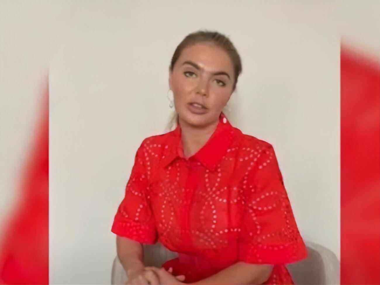 Кабаєва вибрала для запису ролика вбрання від американського бренда