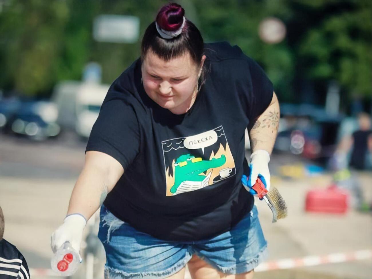 11 серпня співачка з командою чистила Софійську площу від слідів дрифту