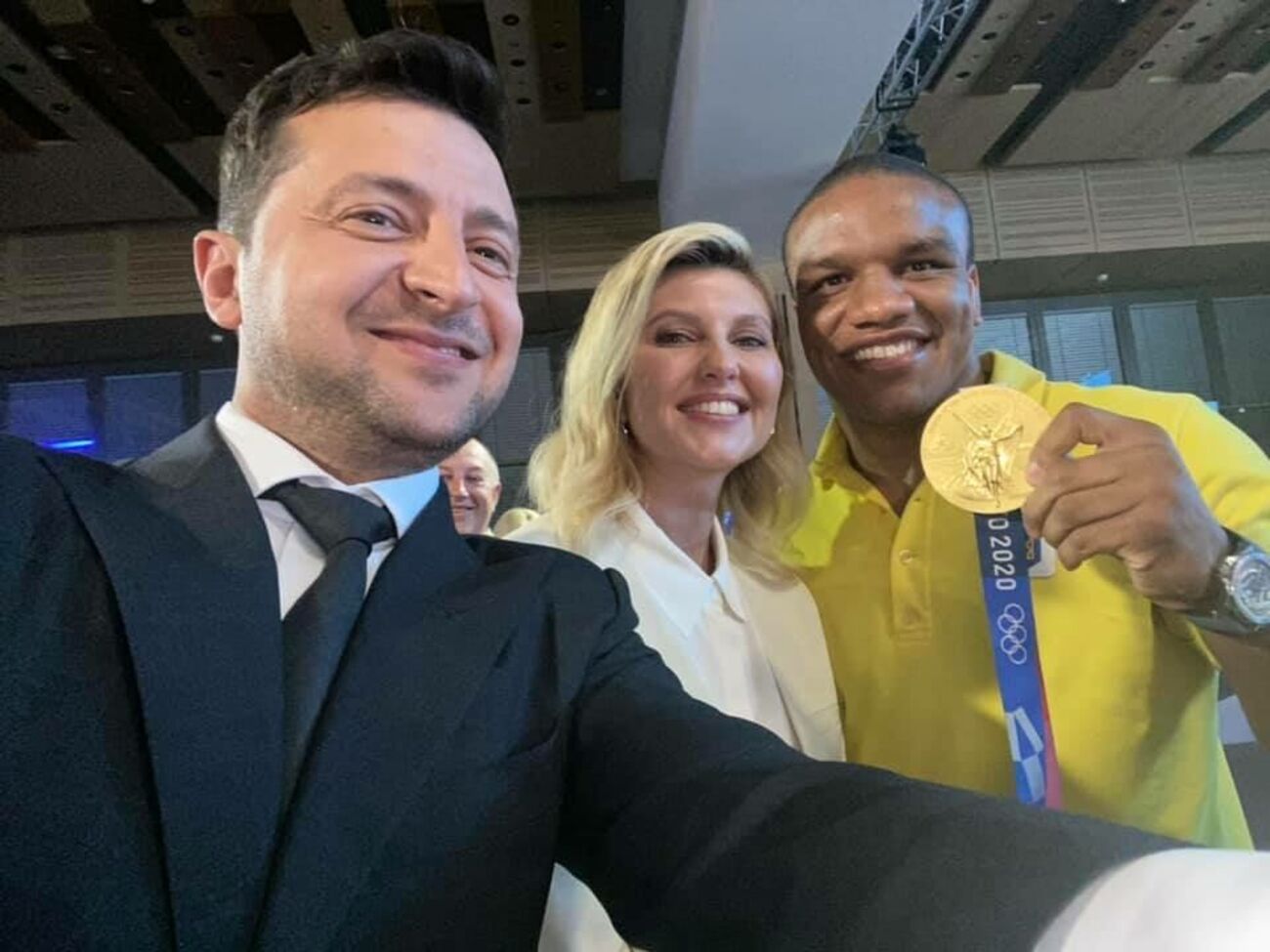 Беленюк розповів, що Зеленський бачив у ньому "класного міністра спорту" (на фото вони з першою леді України Оленою Зеленською)