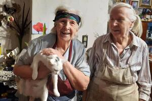 Татьяна и Ольга Кобец прятали от фашистов сына соседки Марии Мительман Илью