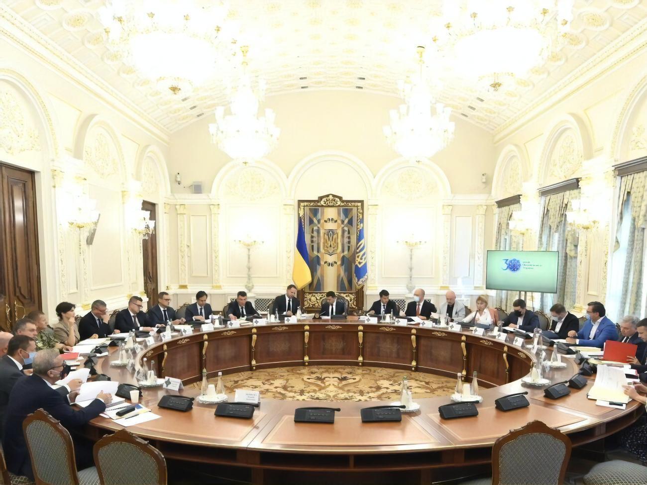 20 августа состоялось заседание Совета национальной безопасности и обороны