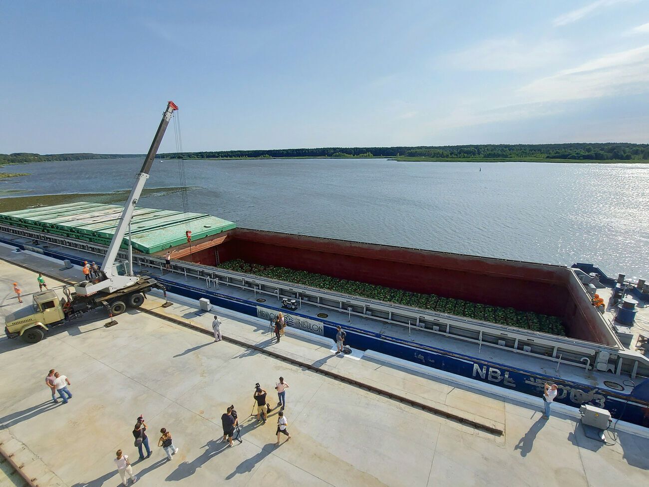 Кавуни доправлять до супермаркетів "Сільпо"