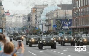 Военный парад сегодня будет ключевым событием в Киеве (на фото – репетиция парада, которая прошла 18 августа)