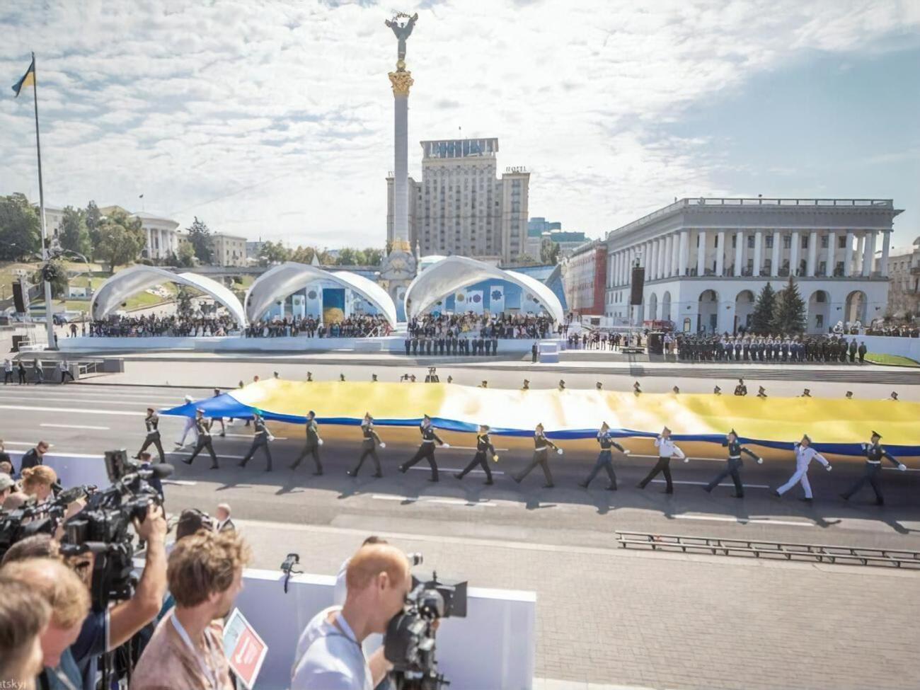 У центрі Києва 24 серпня відбувся військовий парад