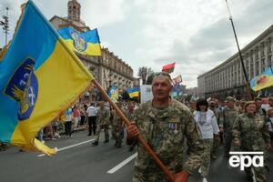 В Киеве прошли военный парад, Марш защитников Украины и другие мероприятия