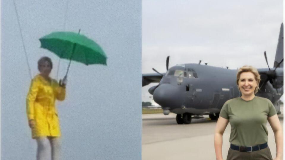 Верещук пролетела над Киевом на MC-130