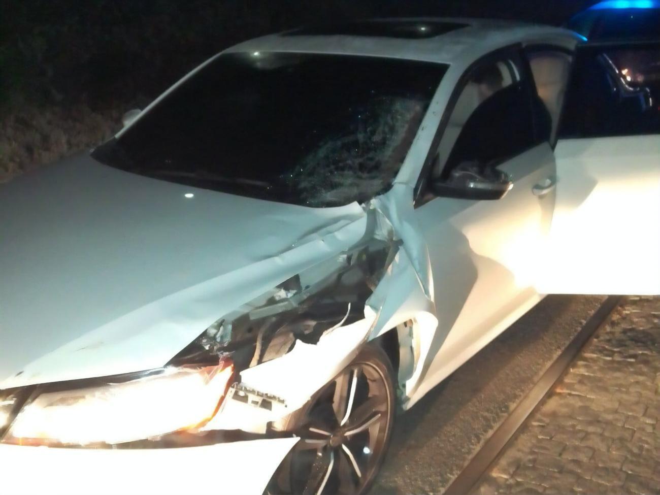 Столкновение произошло около 2.40 на Клочковском спуске