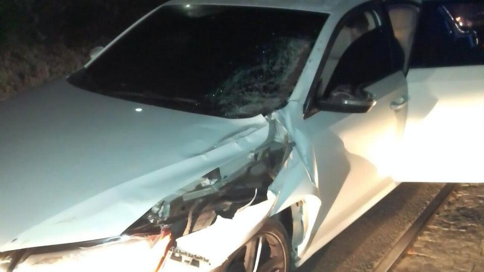 Столкновение произошло около 2.40 на Клочковском спуске