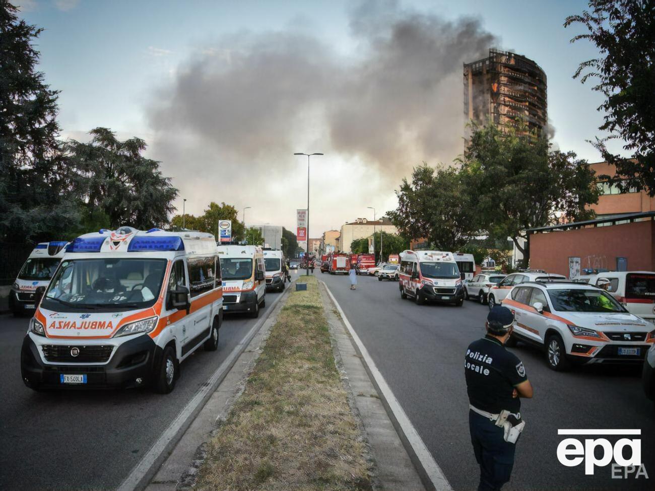 Здание полностью сгорело