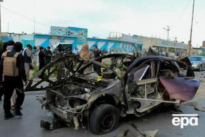 Причиной взрыва могла стать заложенная в автомобиль бомба