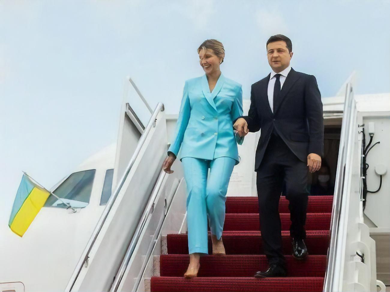 Володимир Зеленський і перша леді Олена Зеленська прибули до Вашингтона
