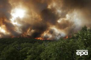 Пожары вблизи Афин продолжаются уже несколько дней