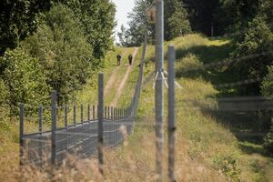 На границе с Беларусью в 2021 году литовские пограничники задержали 4110 мигрантов