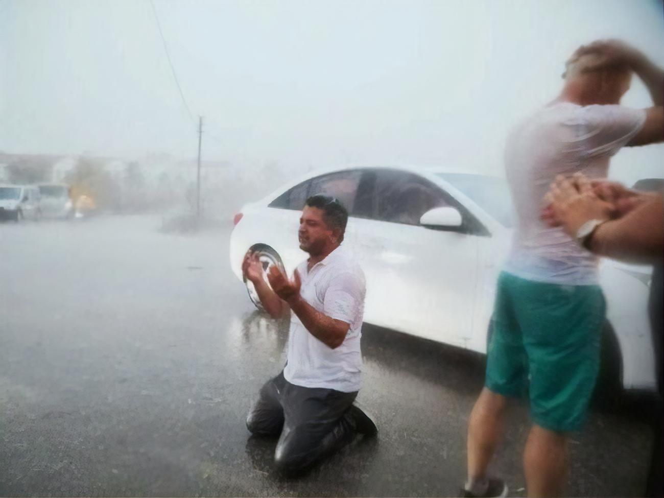 Дождь пошел в турецком районе Манавгат