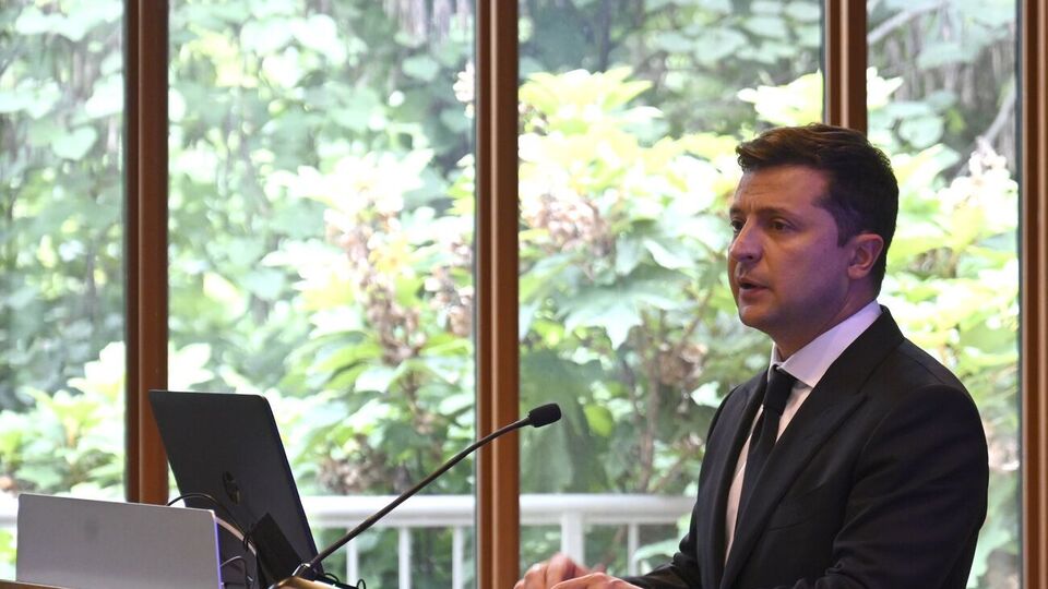 До розмови з Байденом Зеленський (на фото) зустрінеться з представниками великого бізнесу США, зазначили в Офісі президента