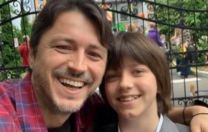 1 сентября Притула проводил сына в школу