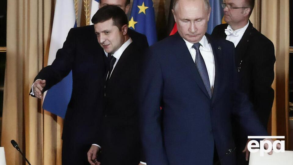 Путін (праворуч) і Зеленський (зліва) зустрічалися особисто лише раз – у грудні 2019 року