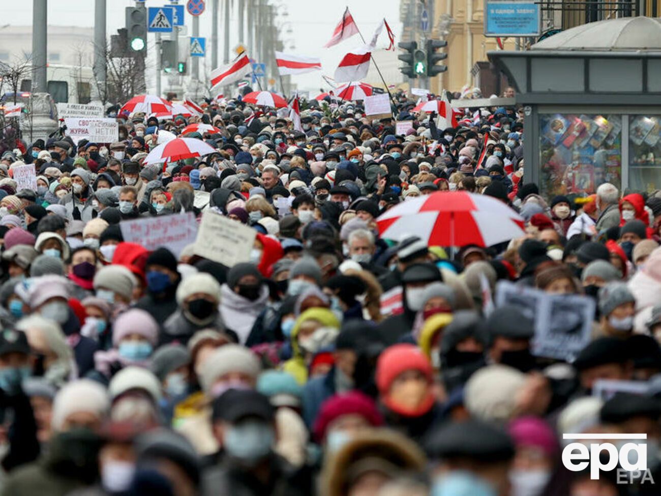 У 2021 році масові вуличні протести у Білорусі припинилися