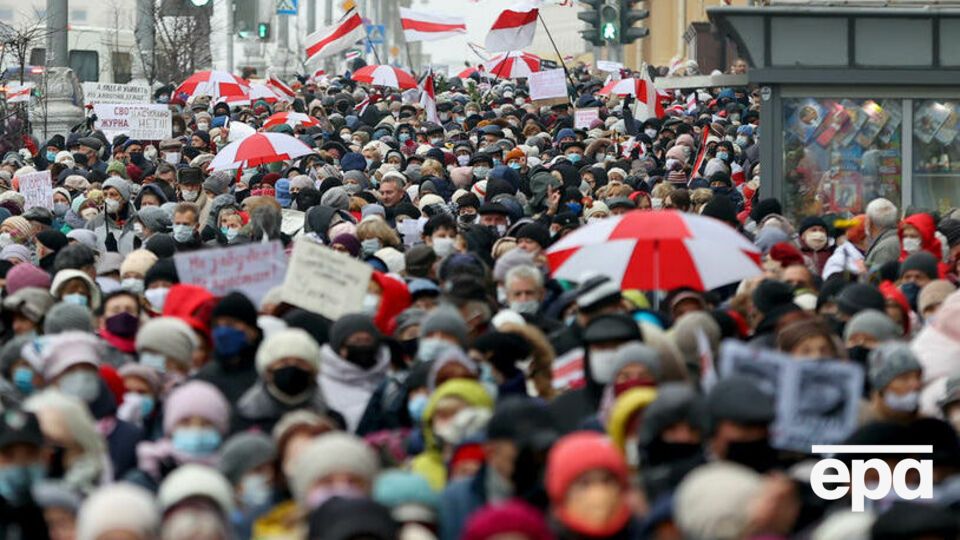 В 2021 году массовые уличные протесты в Беларуси прекратились