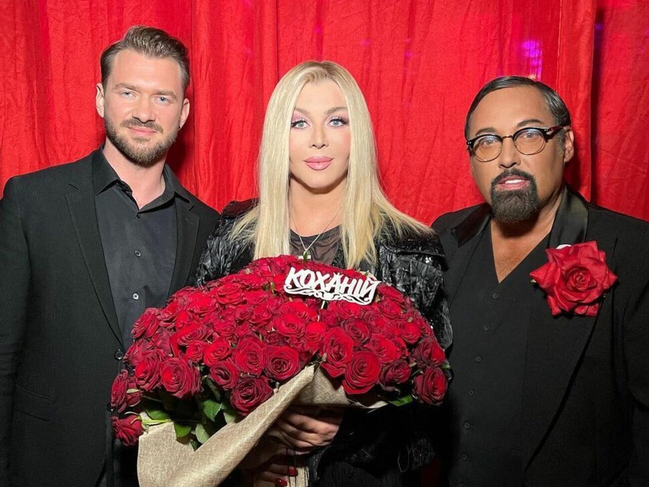 Ірина Білик із двома колишніми чоловіками-хореографами Дмитром Дікусаром і Дмитром Коляденком