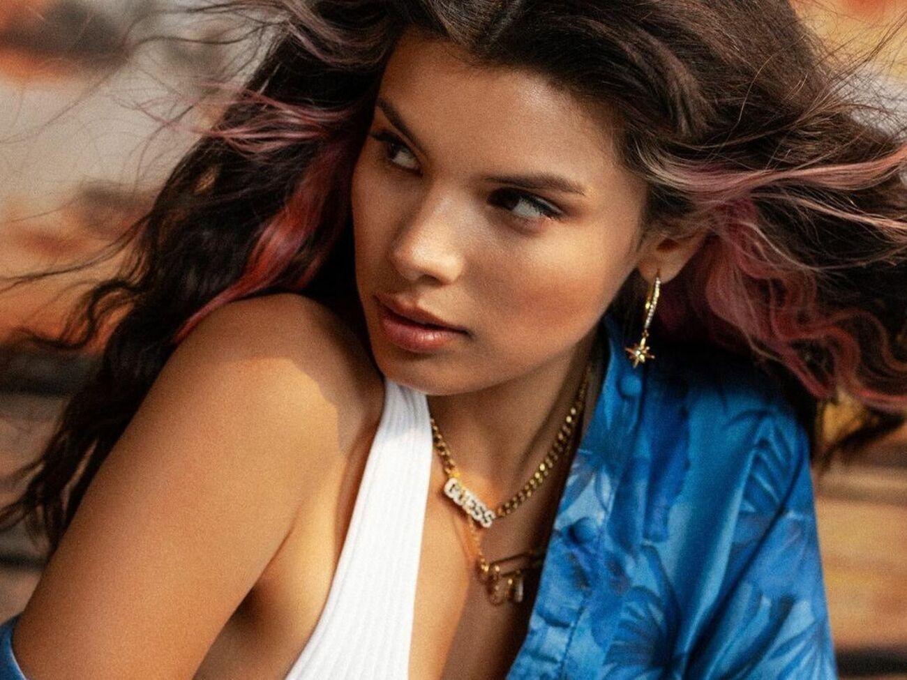 Michelle Andrade:&nbsp;Я решила первый раз нырнуть в Карибское море и поплавать со свинками